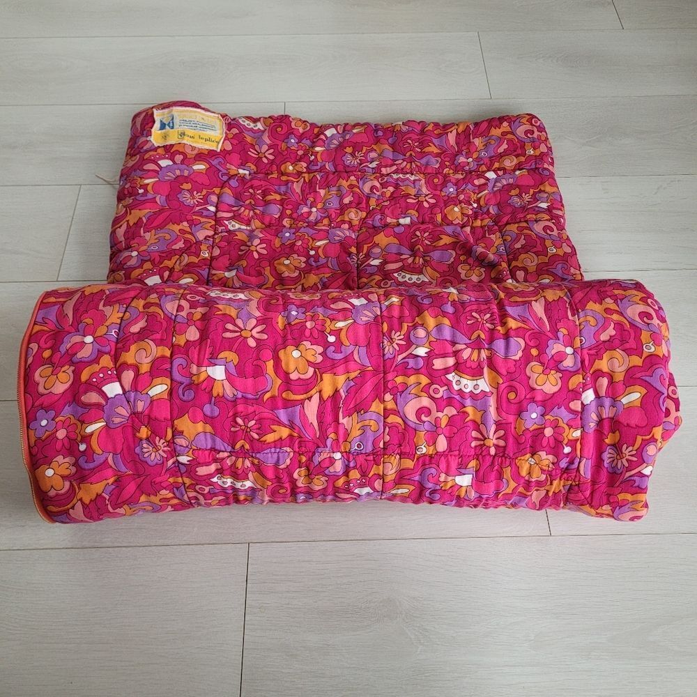 Kids Flower Power Soft Cotton Floral Paisley Sleeping Bag Vintage Retro